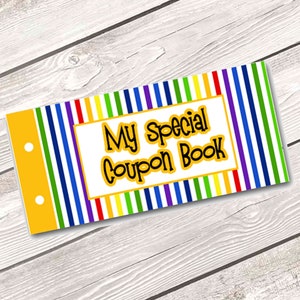 Coupon Book for Kids, Christmas Coupon Book, Printable Coupon Book, Birthday Coupons for Kids, DIY Coupon Book, INSTANT DOWNLOAD 552 image 1