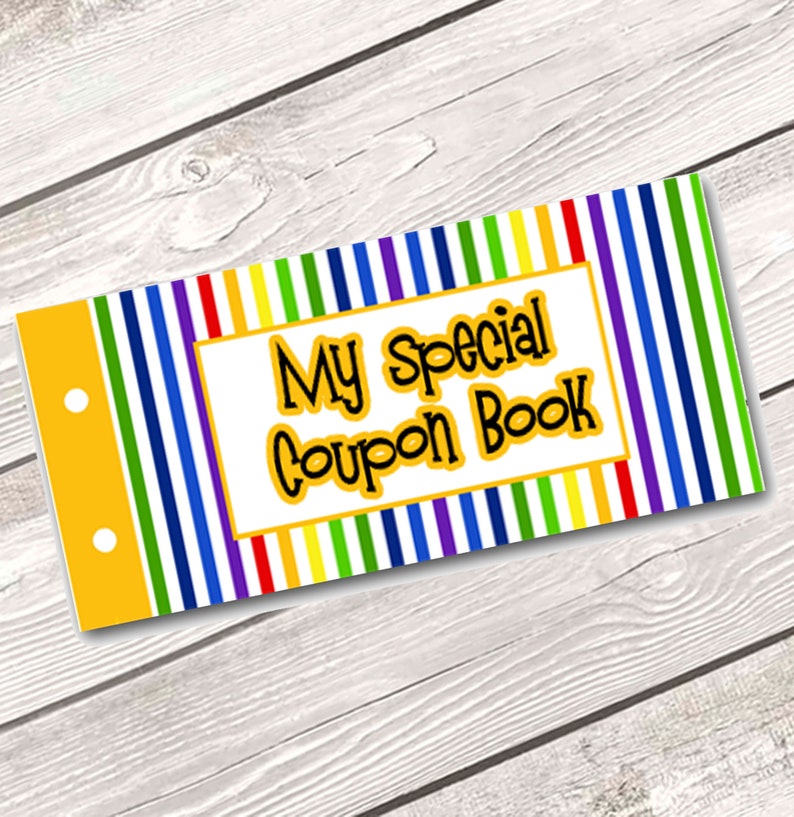 Coupon Book for Kids, Christmas Coupon Book, Printable Coupon Book, Birthday Coupons for Kids, DIY Coupon Book, INSTANT DOWNLOAD 552 image 1