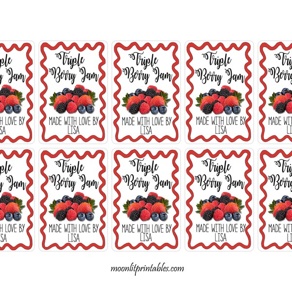 Printable Mason Jar Labels Etsy