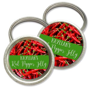 Canning Labels, Mason Jar Labels, Red Pepper Jelly Labels, Candle Jar Labels, Personalized Jar Stickers, From the Kitchen of Stickers #1288