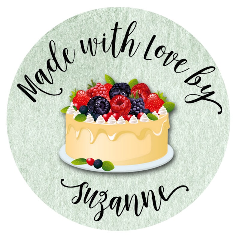 Bakery Box Sticker Personalized Baking Sticker Baking Etsy