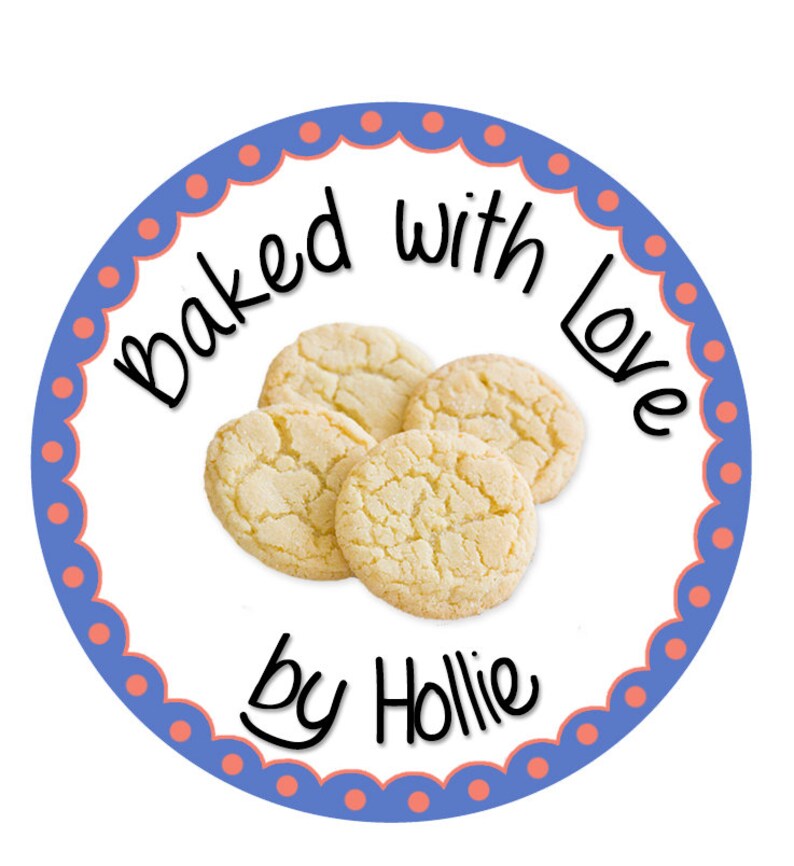 Cookie Stickers Cookies Labels Sugar Cookie Stickers From Etsy