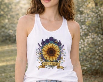 Women Racerback Tank Top, Workout Apparel, Gym Fitness Top, Athletic Clothing, Yoga Activewear, Lightweight Exercise Wear, Gift for Her