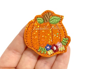 Fall Felt Embellishments 4 felties Fall Bow Centers Halloween Felties Sweeter than Pumpkin Spice felties Fall Felties