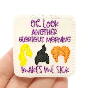 Halloween witch Feltie | EXCLUSIVE | Another glorious morning felties | witch felties | Glitter felties |Embroidered Felt | UNCUT | set of 4