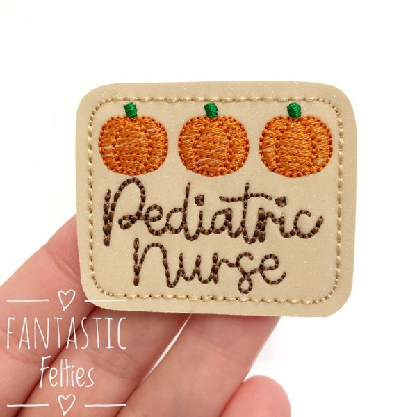 Pediatric nurse felties | UNCUT | fall nicu felties | baby felties | medical Feltie | pediatric pumpkins felties | fall felties | set of 4