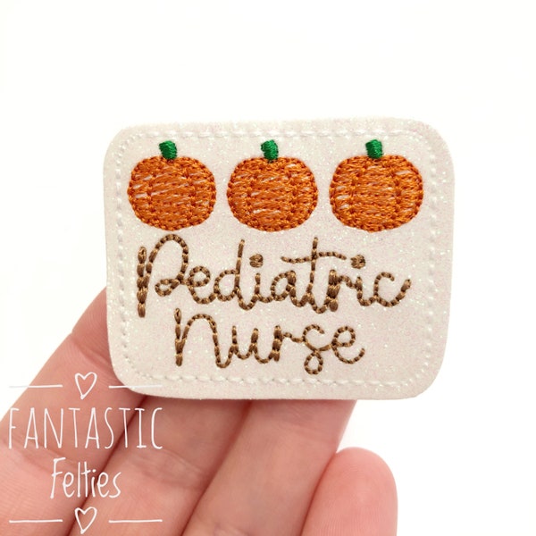 Pediatric nurse felties | UNCUT | fall nicu felties | baby felties | medical Feltie | pediatric pumpkins felties | fall felties | set of 4