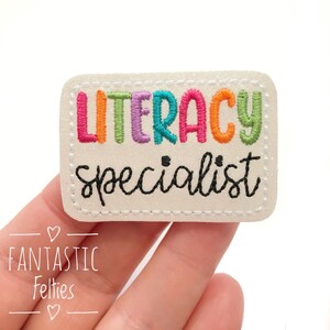 Literacy specialist Felties | School felties | teacher felties | literacy felties | learning specialist feltie | UNCUT | set of 4