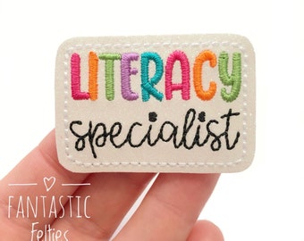 Literacy specialist Felties | School felties | teacher felties | literacy felties | learning specialist feltie | UNCUT | set of 4