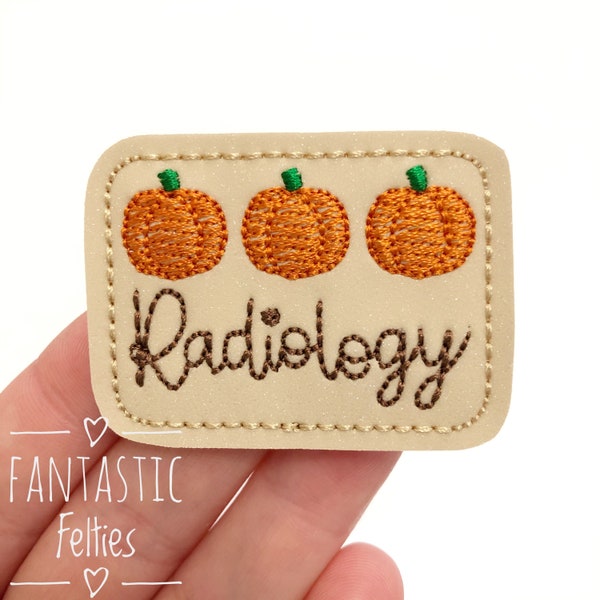 Radiology pumpkin felties | UNCUT | fall felties | awareness felties | medical Feltie | radiology felties | fall felties | set of 4