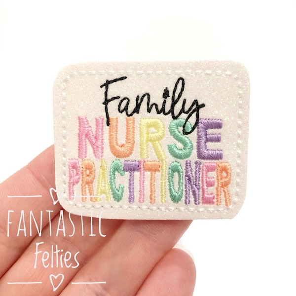 Family Nurse practitioner Felties | UNCUT | EXCLUSIVE | NP felties | medical Feltie | family nurse felties | nurse felties | (set of 4)