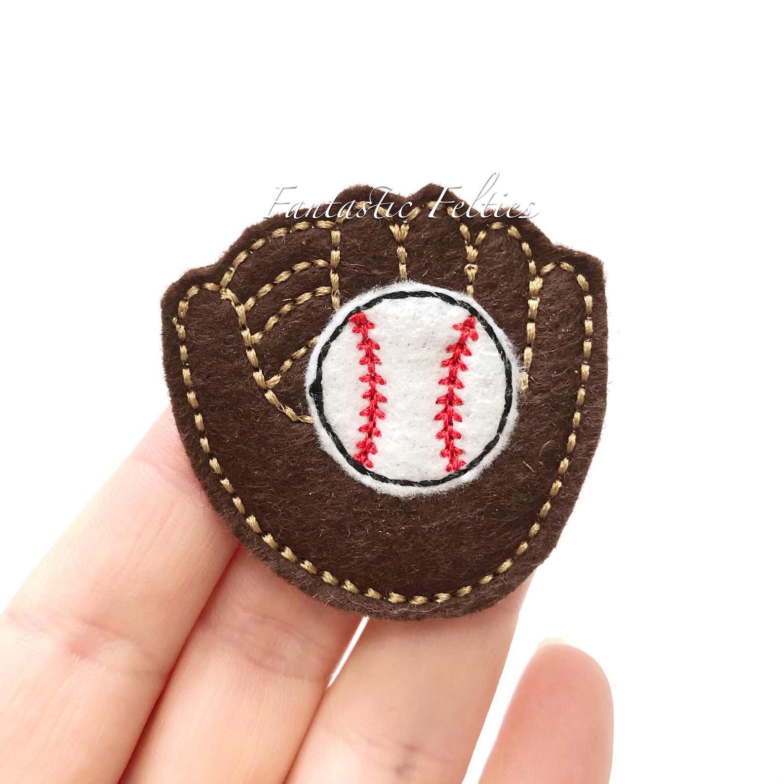 Baseball Felties UNCUT Baseball glove felties sports Etsy