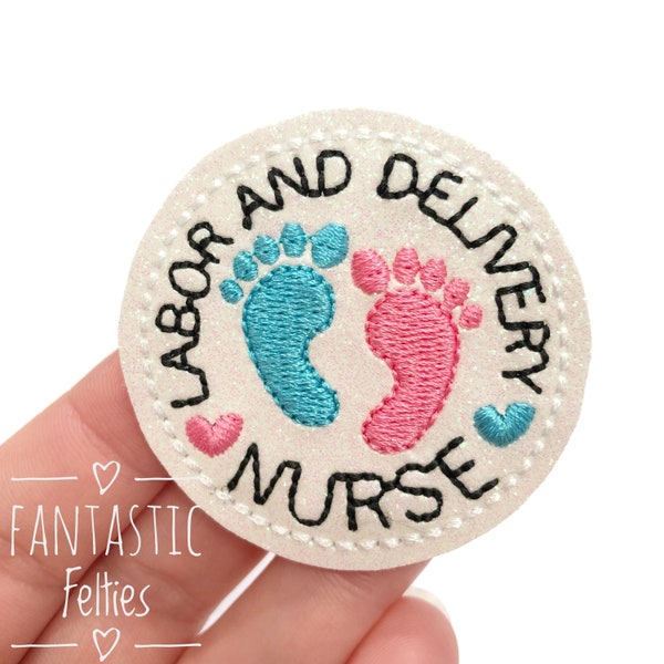 Labor and Delivery Nurse Felties | UNCUT | EXCLUSIVE | baby felties | medical Feltie | L & D felties | swaddled baby felties | (set of 4)