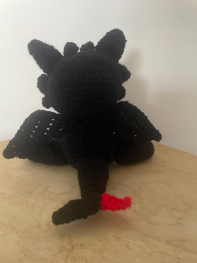 Dragon Toothless Amigurumi Crochet Pattern PDF – Cute Dragon Plush – Beginner Friendly – Fantasy Toy – Instant Downloaded | English&French PDF image 5