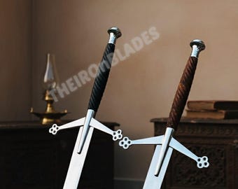 Handsmidda skotska Claymore-svärd: Högkolstål, gåva till marskalkar, julklapp