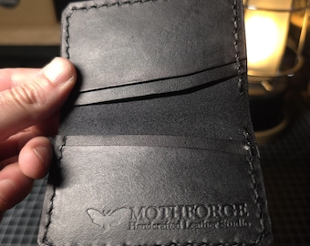 Minimalist Leather Card Holder Handmade | Full Grain Vegetable Tanned Wallet | Slim EDC Wallet | Gift for Men