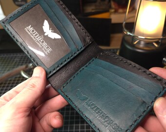 Handmade Leather Bi-fold Wallet