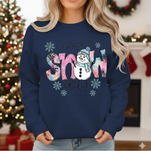Snow Day Sublimation Design | Watercolor Snowman PNG (Digital Download)