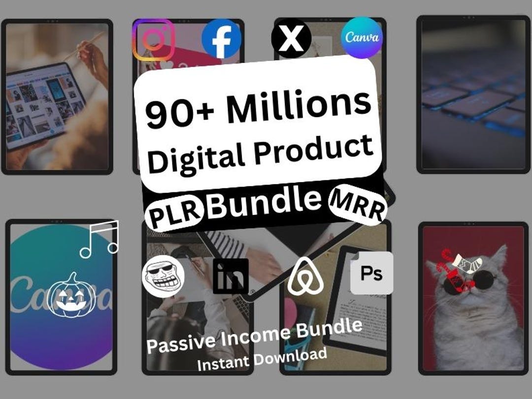 90 Million Mega PLR MRR Bundle for Passive Income | Master Resell ...