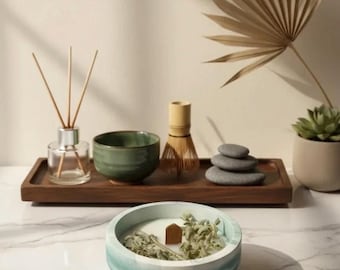 Handmade Sage Leaf Soy Candle