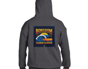 Adventure Awaits Hoodie – Soft 50/50 Cotton-Poly Blend, Double-Lined Hood, Pouch Pocket