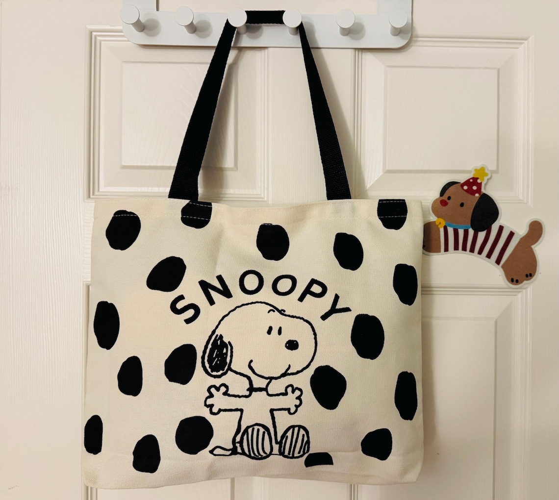 Snoopy Bag, Canvas Tote Bag, Cartoon Design Etsy — free download