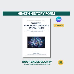 Women's Functional Medicine Intake Form | Hormone Health History Questionnaire PDF