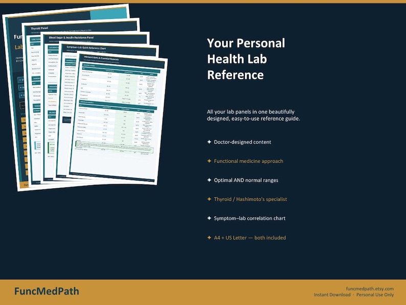 Functional Medicine Lab Reference Guide – Optimal Vs Normal Ranges (PDF ...