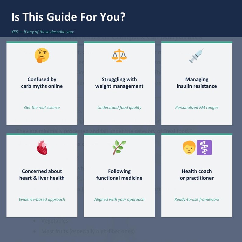 Carbohydrate Guide PDF | Glycemic Load Timing & Food List | Blood Sugar ...