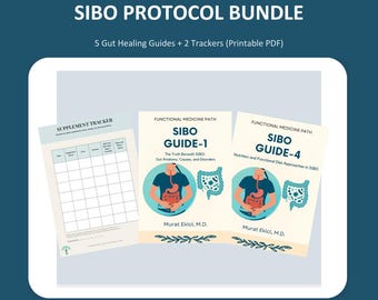Paquete de curación intestinal SIBO (PDF) / Protocolo de 5 partes para el SII y la salud digestiva / Escrito por un médico