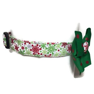 Festive Snowflakes Holiday Collar size Large image 2