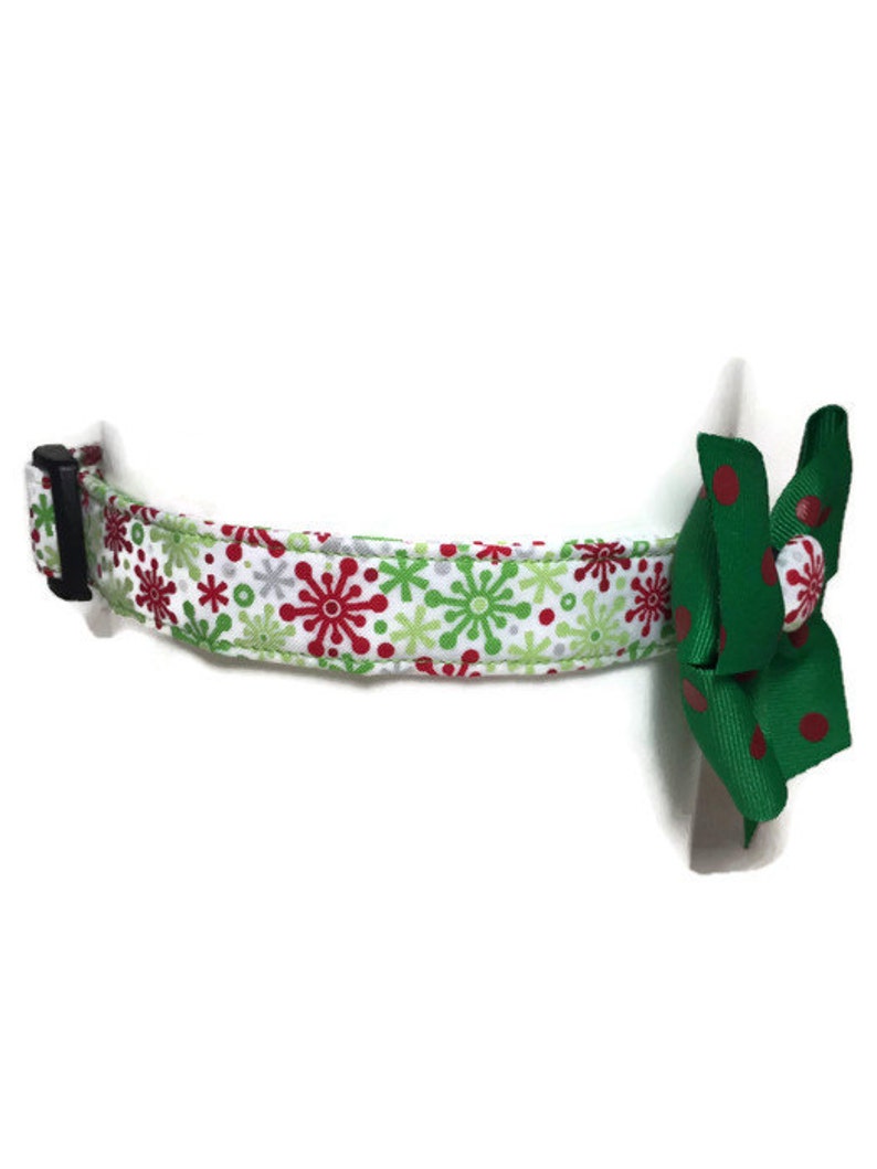 Festive Snowflakes Holiday Collar size Large image 2