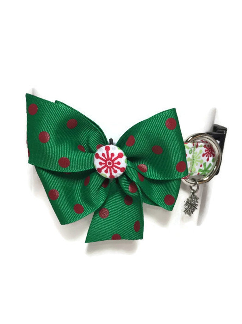 Festive Snowflakes Holiday Collar size Large image 1