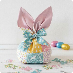 Patchwork Bunny Gift Bag Digital PDF Pattern