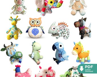 Mrs. Quilty Plushies – Bundle of 14 Patterns Vol. 2