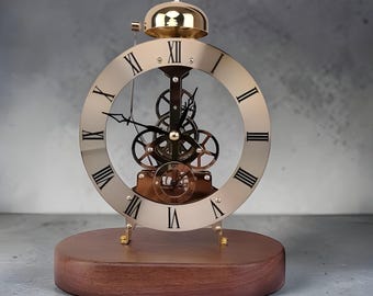 German Modern Decorative Table Clock • Luxury Creative Living Room & Desk Ornament • Silent Sweep Home Desk Clock • Minimalist Timepiece