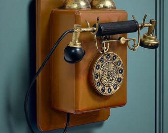 Vintage Style Wall Telephone – Retro Bar, Cafe Decor