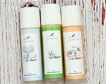 All Natural Beeswax Lip Balm • Moisturizing Lip Care