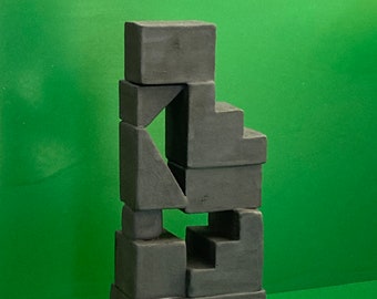 IN STOCK  - "Modern Ancient Temple"  Abstract ceramic sculpture