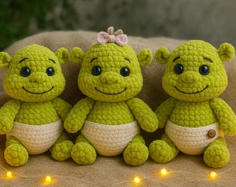 Little Ogre Crochet Pattern: Amigurumi Plush Toy (PDF Pattern English)