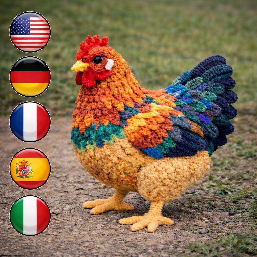 39 Rooster Crochet Patterns to Add Farmhouse Charm to Your Home Decor 11 Realistic Rooster Pattern Crochet Farmhouse Amigurumi