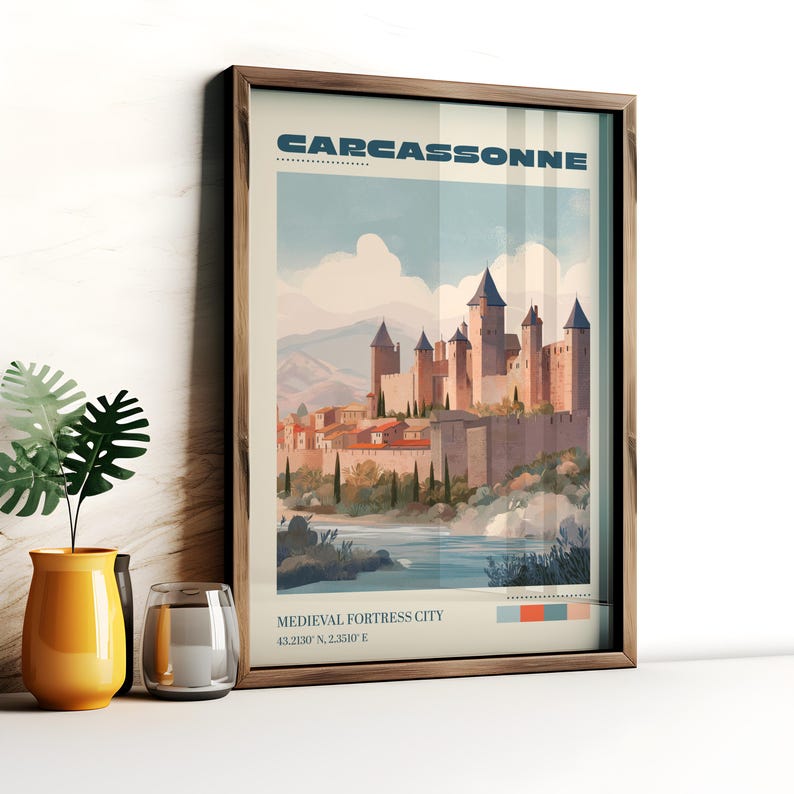 Carcassonne Wall Art Print Vintage Travel Poster Carcassonne Poster carcassonne-wall-art-print-vintage-travel-poster-carcassonne-poster