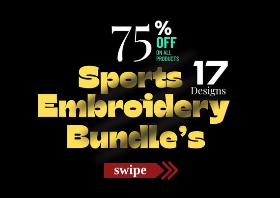 Sports Embroidery Designs Bundle | Gym, Yoga, Dance (Instant Download)