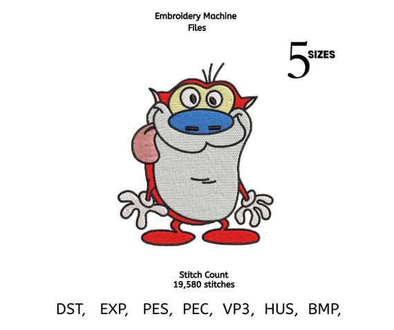 Cartoon Character Embroidery Design | Funny Kids Applique (Digital Download)