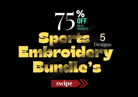 Soccer Player Embroidery Designs | 7 Football Machine Files (PES DST EXP VP3) (Digital Download)