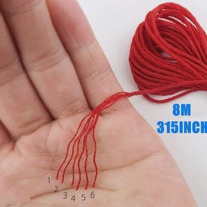 150 Color Embroidery Floss Set, Rainbow Cross Stitch Thread Bundle, Bracelet String, Craft Sewing Thread Kit, DIY Embroidery Supplies image 7