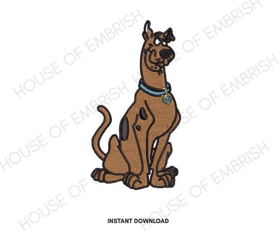Cartoon Dog Embroidery Design | Retro Funny Animal Stitch (Digital Download)