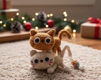 Crochet Cat Amigurumi Pattern, Cute Kitty Crochet PDF, Kawaii Cat Plush Tutorial, Beginner Friendly Animal Crochet Pattern