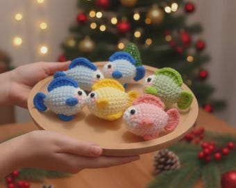 Crochet Fish Amigurumi Pattern Bundle, Cute Fish Crochet PDF, Kawaii Sea Animal Pattern, Beginner Friendly Crochet Toy
