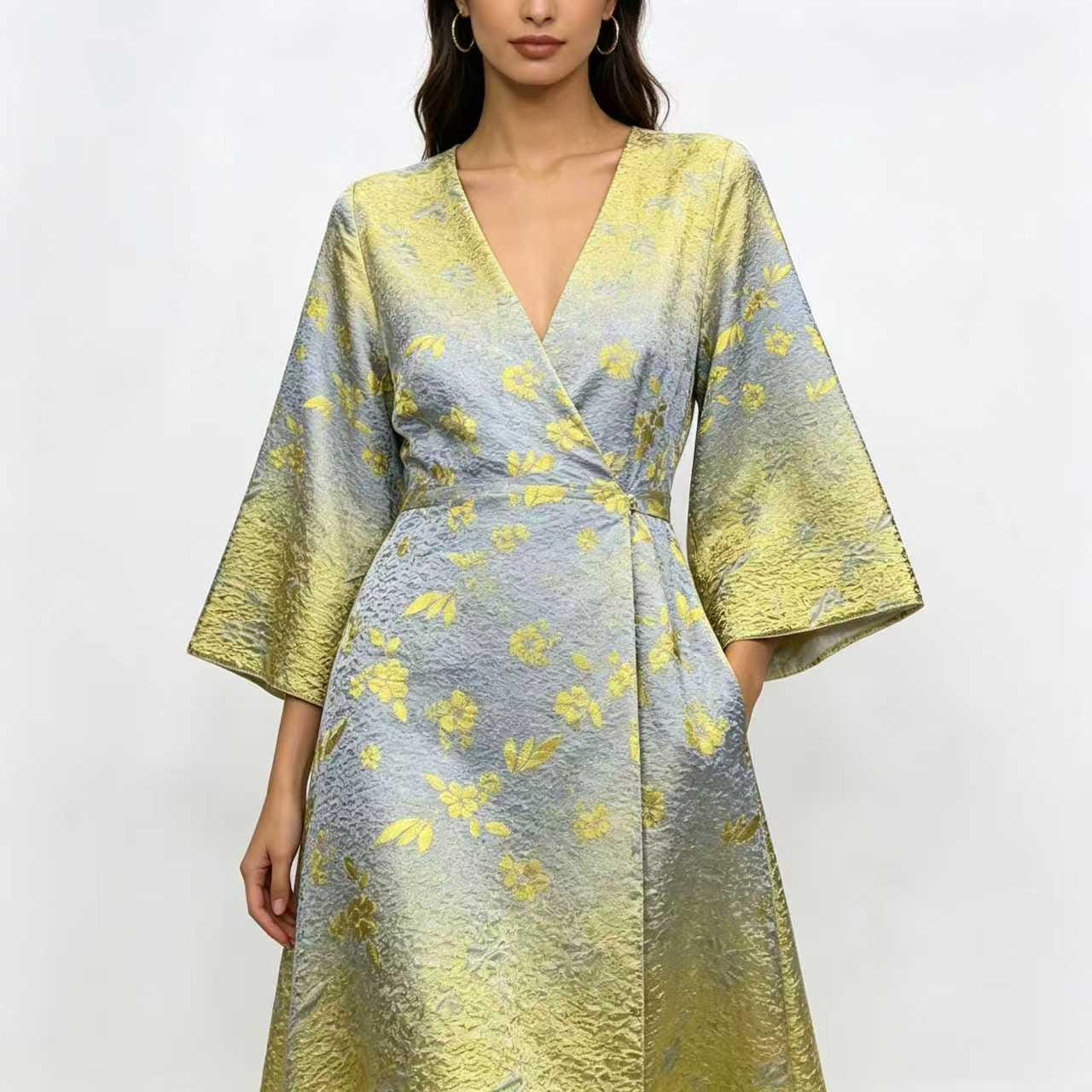 Brocade Lace Dress - Etsy